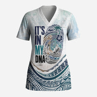 Pasifika It's In My DNA Scrub Top Islands Pride LT7 Adult White - Polynesian Pride
