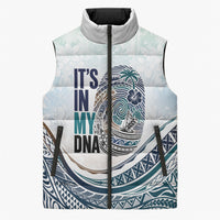 Pasifika It's In My DNA Sleeveless Puffer Jacket Islands Pride LT7 Unisex White - Polynesian Pride