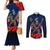 Anzac Day Aussie Mix Maori In Memories Couples Matching Mermaid Dress and Long Sleeve Button Shirt LT7 Blue - Polynesian Pride