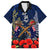 Anzac Day Aussie Mix Maori In Memories Family Matching Off Shoulder Long Sleeve Dress and Hawaiian Shirt LT7 Dad's Shirt - Short Sleeve Blue - Polynesian Pride