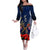 Anzac Day Aussie Mix Maori In Memories Family Matching Off Shoulder Long Sleeve Dress and Hawaiian Shirt LT7 Mom's Dress Blue - Polynesian Pride