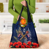 Anzac Day Aussie Mix Maori In Memories Grocery Bag LT7 - Polynesian Pride