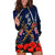 Anzac Day Aussie Mix Maori In Memories Hoodie Dress LT7 Blue - Polynesian Pride