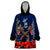 Anzac Day Aussie Mix Maori In Memories Wearable Blanket Hoodie LT7 One Size Blue - Polynesian Pride