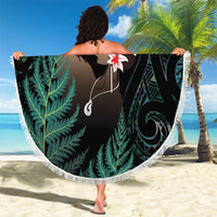 Maori Hongi Valentine Beach Blanket Aroha Ahau Ki A Koe LT7 - Polynesian Pride