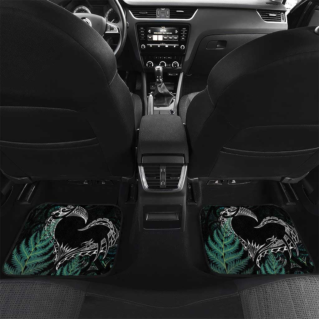 Maori Hongi Valentine Car Mats Aroha Ahau Ki A Koe LT7 Set 2pcs - Back Emerald - Polynesian Pride