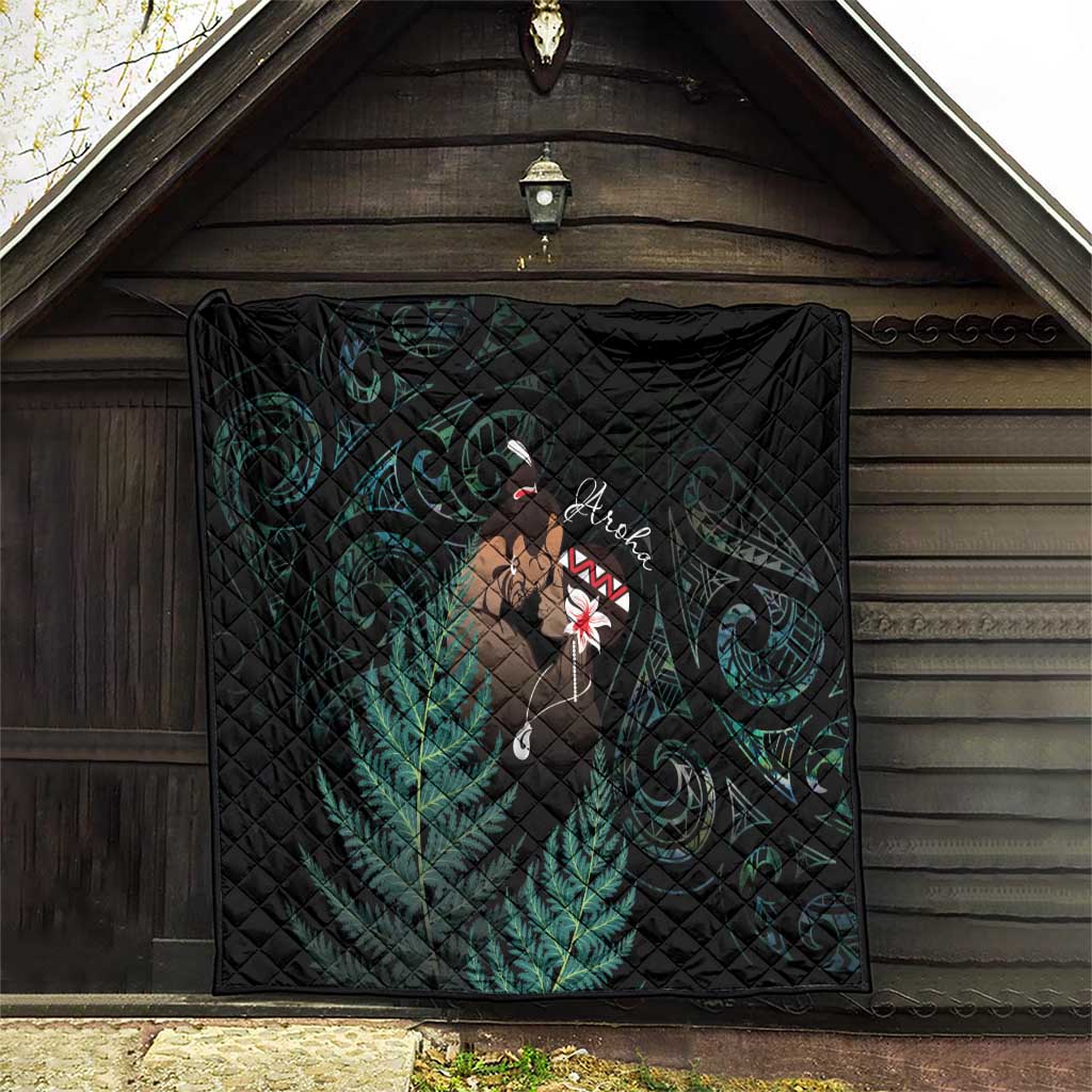 Maori Hongi Valentine Quilt Aroha Ahau Ki A Koe LT7 - Polynesian Pride