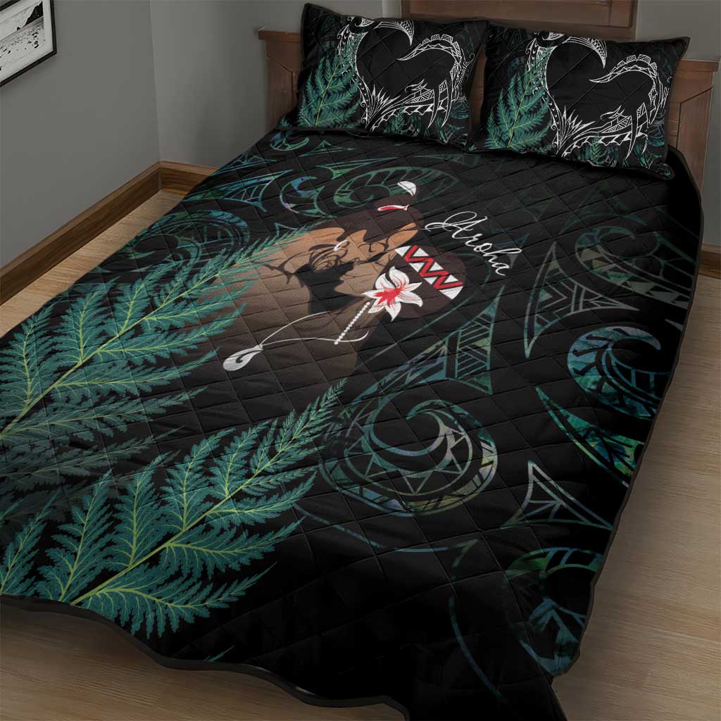 Maori Hongi Valentine Quilt Bed Set Aroha Ahau Ki A Koe LT7 - Polynesian Pride