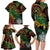 Vanuatu Indipendens Dei Family Matching Long Sleeve Bodycon Dress and Hawaiian Shirt Mix Traditional Sand Drawing