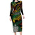 Vanuatu Indipendens Dei Family Matching Long Sleeve Bodycon Dress and Hawaiian Shirt Mix Traditional Sand Drawing