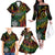 Vanuatu Indipendens Dei Family Matching Off The Shoulder Long Sleeve Dress and Hawaiian Shirt Mix Traditional Sand Drawing