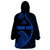 Personalised Guam Wearable Blanket Hoodie Tribal Turtles Curves Style - Blue LT7 - Polynesian Pride