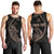 Personalised Guam Men Tank Top Tribal Turtles Curves Style - Brown LT7 - Polynesian Pride