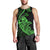 Personalised Guam Men Tank Top Tribal Turtles Curves Style - Green LT7 - Polynesian Pride