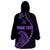 Personalised Guam Wearable Blanket Hoodie Tribal Turtles Curves Style - Purple LT7 - Polynesian Pride