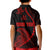 Personalised Guam Kid Polo Shirt Tribal Turtles Curves Style - Red LT7 - Polynesian Pride