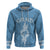 Custom Guam Hoodie Chamoro Latte Stone Mix Tropical Blue LT7 - Polynesian Pride