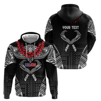 Personalized Talofa Samoa Hoodie Ulafala With Toa Nifo'oti - Black LT7 - Polynesian Pride
