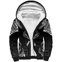 Personalized Talofa Samoa Sherpa Hoodie Ulafala With Toa Nifo'oti - Black LT7 Unisex Black - Polynesian Pride