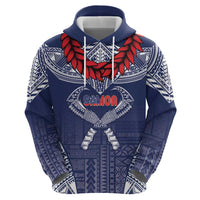 Personalized Talofa Samoa Hoodie Ulafala With Toa Nifo'oti - Blue LT7 - Polynesian Pride