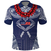 Personalized Talofa Samoa Polo Shirt Ulafala With Toa Nifo'oti - Blue LT7 Blue - Polynesian Pride