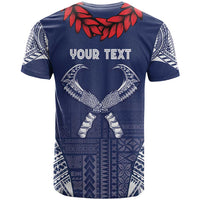 Personalized Talofa Samoa T Shirt Ulafala With Toa Nifo'oti - Blue LT7 - Polynesian Pride