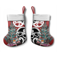 New Zealand Silver Fern Christmas Tree Christmas Stocking Meri Kirihimete LT7 - Polynesian Pride
