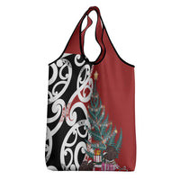 New Zealand Silver Fern Christmas Tree Grocery Bag Meri Kirihimete LT7 - Polynesian Pride