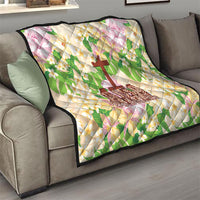 Samoa AIGA Floral Theme Quilt Always In God's Arms