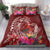 Personalized Samoa Meri Krisimasi Bedding Set Segasegamau'u Mix Siapo