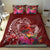 Personalized Samoa Meri Krisimasi Bedding Set Segasegamau'u Mix Siapo