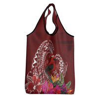 Personalized Samoa Meri Krisimasi Grocery Bag Segasegamau'u Mix Siapo LT7 - Polynesian Pride