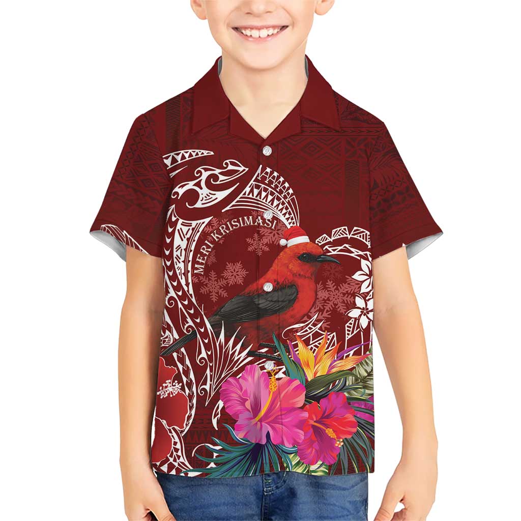 Personalized Samoa Meri Krisimasi Hawaiian Shirt Segasegamau'u Mix Siapo LT7 - Polynesian Pride