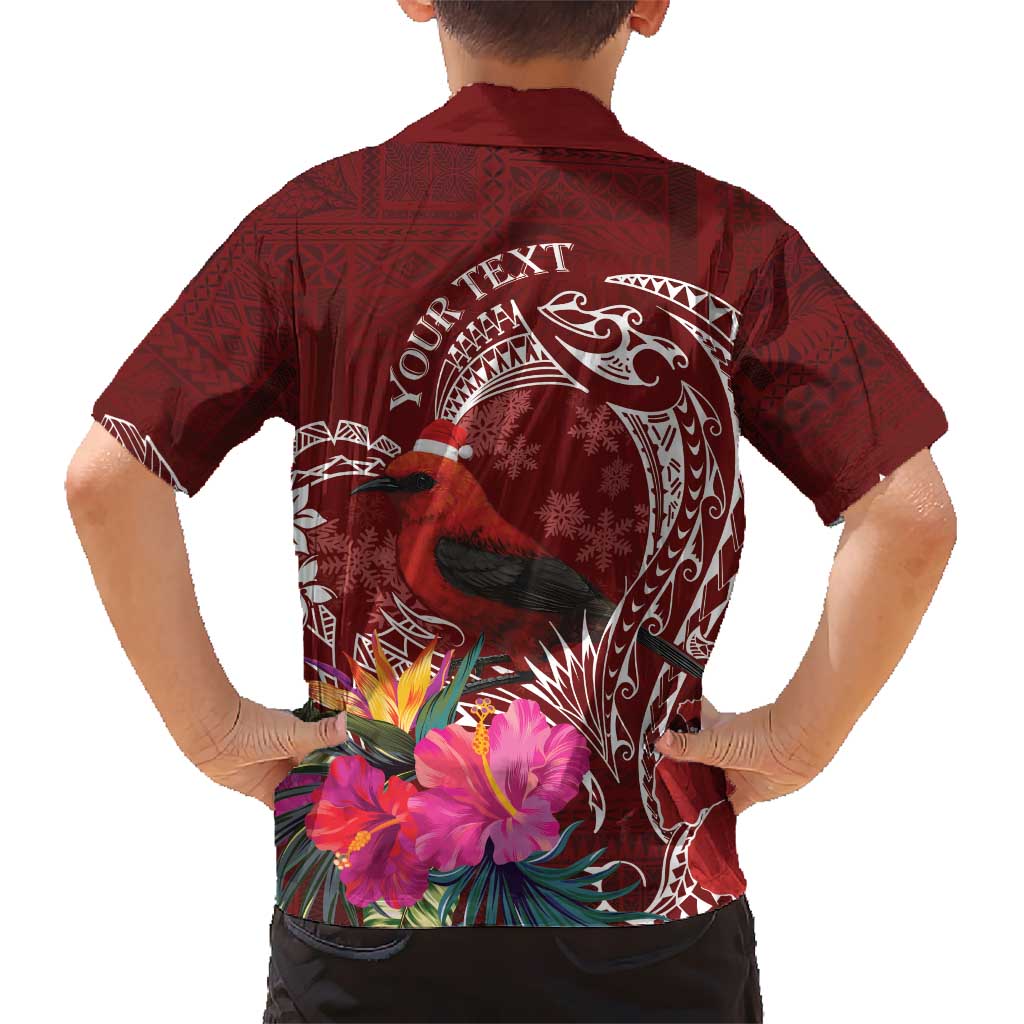 Personalized Samoa Meri Krisimasi Hawaiian Shirt Segasegamau'u Mix Siapo LT7 - Polynesian Pride