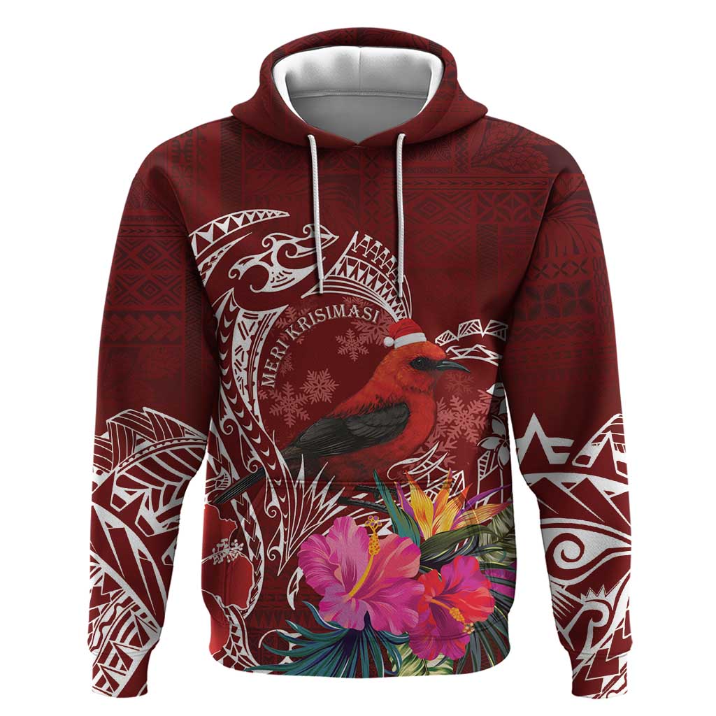 Personalized Samoa Meri Krisimasi Hoodie Segasegamau'u Mix Siapo