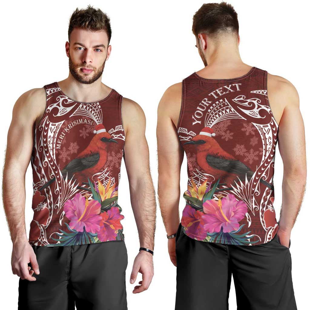 Personalized Samoa Meri Krisimasi Men Tank Top Segasegamau'u Mix Siapo LT7 - Polynesian Pride