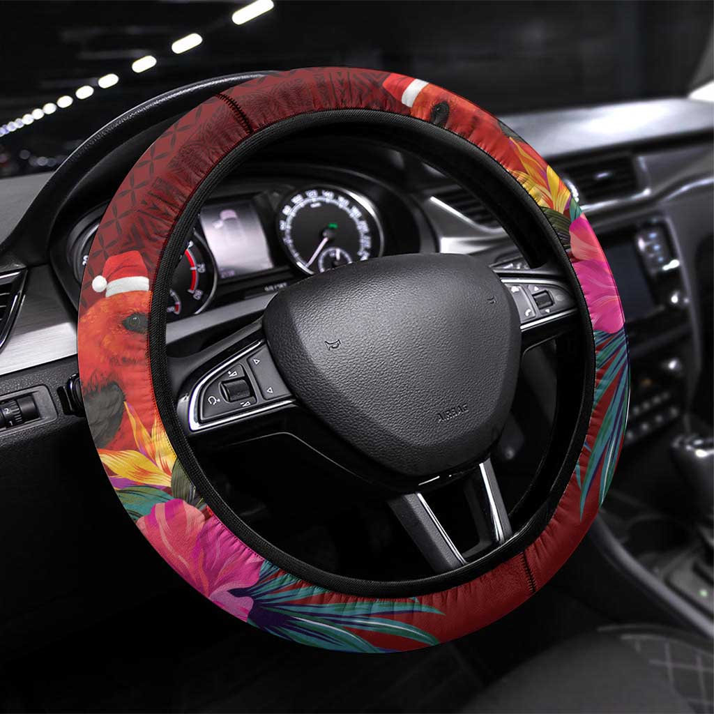 Samoa Meri Krisimasi Steering Wheel Cover Segasegamau'u Mix Siapo