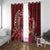 Personalized Samoa Meri Krisimasi Window Curtain Segasegamau'u Mix Siapo