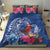 Personalized Samoa Christmas Bedding Set Cardinal Honeyeater Mix Siapo