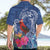 Personalized Samoa Christmas Hawaiian Shirt Cardinal Honeyeater Mix Siapo