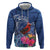 Personalized Samoa Christmas Hoodie Cardinal Honeyeater Mix Siapo