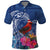 Personalized Samoa Christmas Polo Shirt Cardinal Honeyeater Mix Siapo