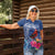 Personalized Samoa Christmas Women Polo Shirt Cardinal Honeyeater Mix Siapo