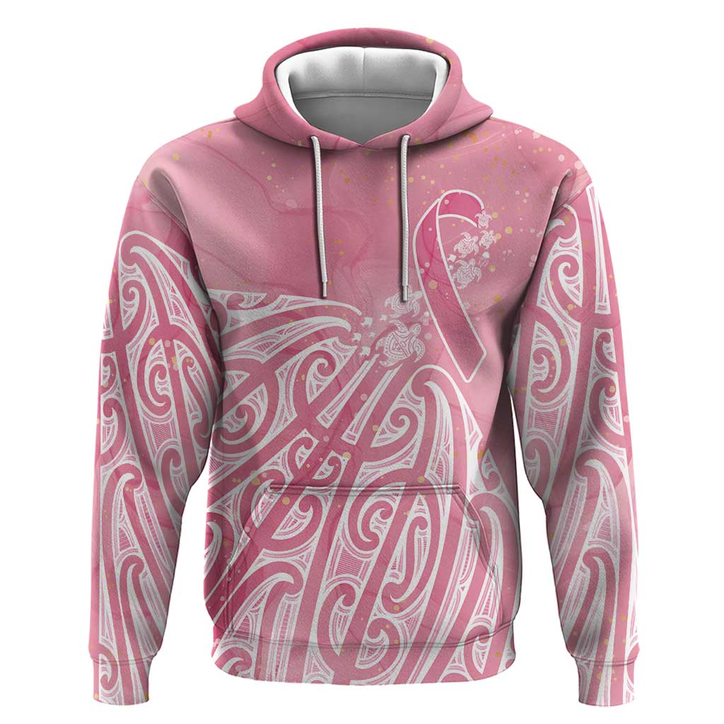 Breast Cancer Awareness Maori Hoodie Kia Kaha Kia Maia Kia Manawanui LT7 Pullover Hoodie Pink - Polynesian Pride
