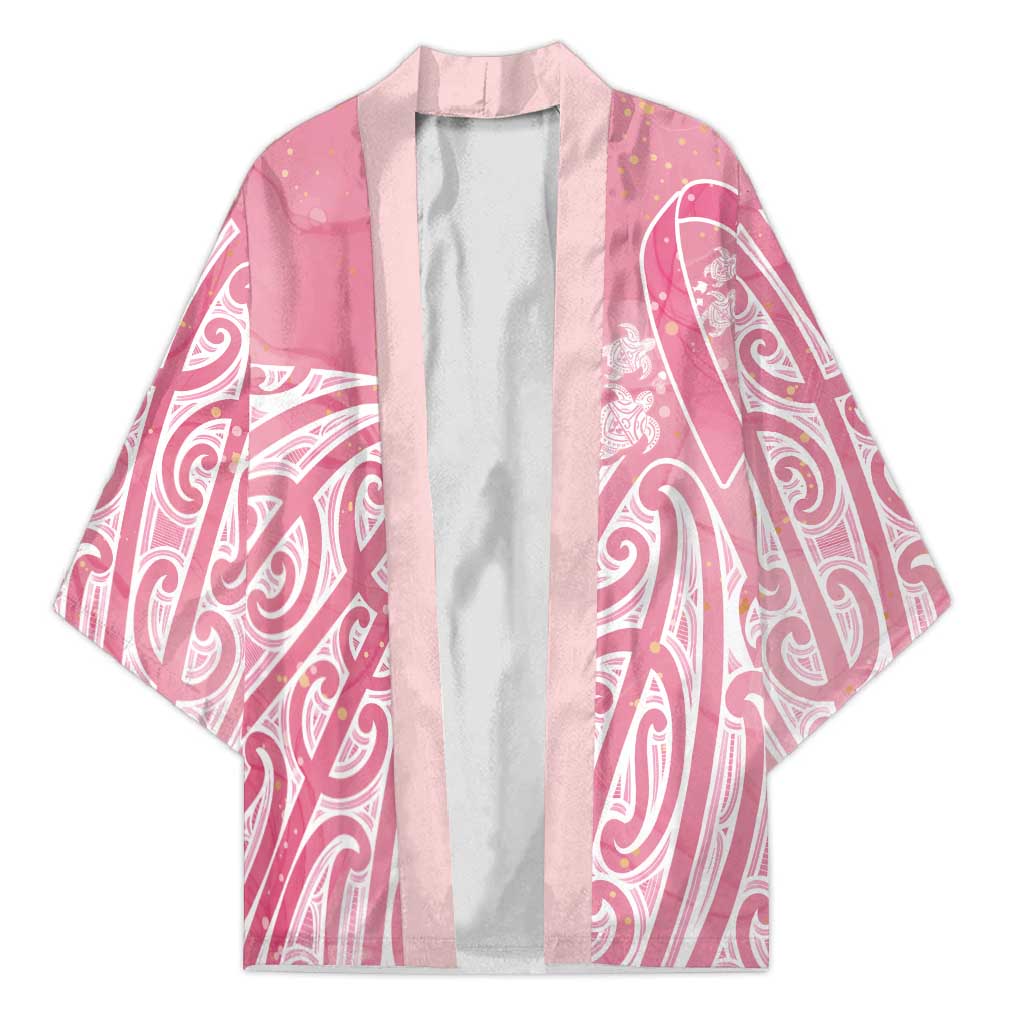 Breast Cancer Awareness Maori Kimono Kia Kaha Kia Maia Kia Manawanui LT7 Unisex Pink - Polynesian Pride