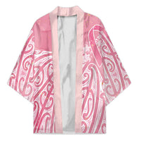 Breast Cancer Awareness Maori Kimono Kia Kaha Kia Maia Kia Manawanui LT7 Unisex Pink - Polynesian Pride