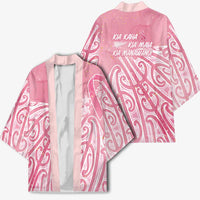 Breast Cancer Awareness Maori Kimono Kia Kaha Kia Maia Kia Manawanui LT7 - Polynesian Pride