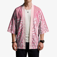 Breast Cancer Awareness Maori Kimono Kia Kaha Kia Maia Kia Manawanui LT7 - Polynesian Pride