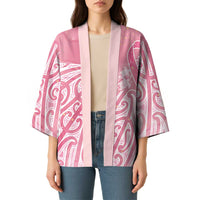 Breast Cancer Awareness Maori Kimono Kia Kaha Kia Maia Kia Manawanui LT7 - Polynesian Pride