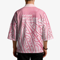 Breast Cancer Awareness Maori Kimono Kia Kaha Kia Maia Kia Manawanui LT7 - Polynesian Pride